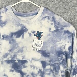 Disney World Spirit Jersey Stitch Tie Dye Blue White XXL Experiment 626 Long Slv